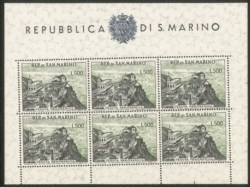 San Marino - 1958 - Foglietto Veduta Panoramica (18)