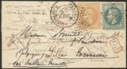 Francia - Lettera da Parigi 5 ottobre per Tournai (Belgio)