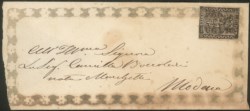 Antichi Stati Italiani - Parma - Lettera valentina affrancata con 15 cent rosa (3)