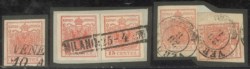 Antichi Stati Italiani - Lombardo Veneto  - 1850 - Lotto di dieci esemplari