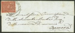 Antichi Stati Italiani - Parma - Lettera con 25 cent bruno rosso (8)