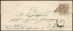 Antichi Stati Italiani - Parma - Lettera con 25 cent bruno lilla (10)