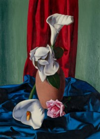 Composition with vase and calla