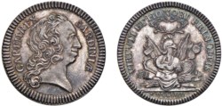 CARLO EMANUELE III, secondo periodo (1755-1773) - Gettone in argento, 1758, Torino.