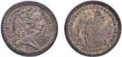 CARLO EMANUELE III, secondo periodo (1755-1773) - Gettone in argento, 1766, Torino.
