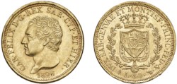 CARLO FELICE (1821-1831) - 80 lire 1826, Torino.