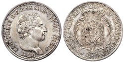CARLO FELICE (1821-1831) - 1 lira 1826, Torino.