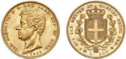 CARLO ALBERTO (1831-1849) - 100 lire 1842, Torino.