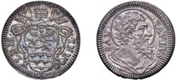 INNOCENZO XI, Benedetto Odescalchi (1676-1689) - ½ Grosso, s.d., Roma.