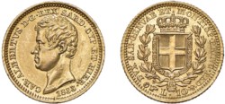 CARLO ALBERTO (1831-1849) - 10 lire 1833, Torino.