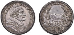 ALESSANDRO VIII, Pietro Ottoboni (1689-1691) - Testone, an. I, Roma.