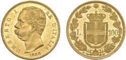 UMBERTO I (1878-1900) - 100 lire 1888, Roma.