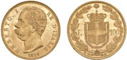 UMBERTO I (1878-1900) - 100 lire 1891, Roma.