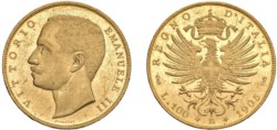 VITTORIO EMANUELE III (1900-1943) - 100 lire 1905, Roma.