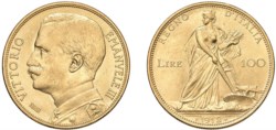 VITTORIO EMANUELE III (1900-1943) - 100 lire 1912, Roma.