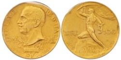 VITTORIO EMANUELE III (1900-1943) - 100 lire 1925, Roma.