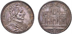 CLEMENTE XII, Lorenzo Corsini (1730-1740) - Mezza piastra, an. VII, Roma.