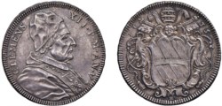 CLEMENTE XII, Lorenzo Corsini (1730-1740) - Testone, an. V, Roma.