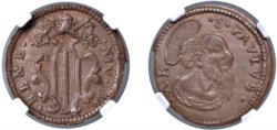 BENEDETTO XIV, Prospero Lorenzo Lambertini (1740-1758) - Quattrino, s.d., Gubbio.