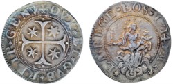 GENOVA - DOGI BIENNALI, III fase (1637-1797) - Scudo stretto 1714, sigle FMS.