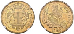 GENOVA - DOGI BIENNALI (III fase, 1637-1797) - 96 lire 1796, stella (1814).