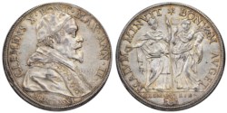 CLEMENTE X, Emilio Altieri (1670-1676) - Piastra 1671, an. II, Roma.