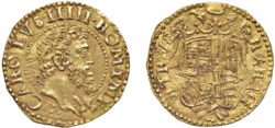 NAPOLI - CARLO V (1516-1554) - Ducato d'oro, s.d..