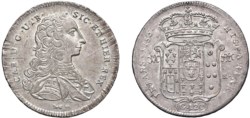 NAPOLI - CARLO DI BORBONE (1734-1759) - Piastra da 120 grana, 1753.