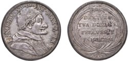 INNOCENZO XI,  Benedetto Odescalchi (1676-1689) - Piastra, an. IX, 1684, Roma.