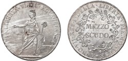 TORINO - REPUBBLICA PIEMONTESE (1798-1799) - ½ Scudo, an. VII.