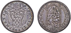 INNOCENZO XI, Benedetto Odescalchi (1676-1689) - Testone, an. I, Roma.