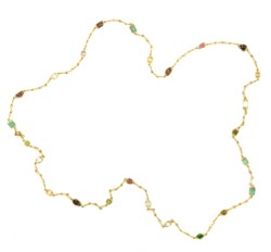 Lunga collana in oro giallo 18kt