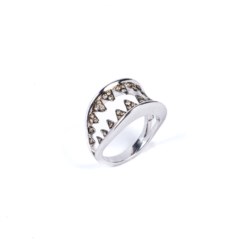 Anello in oro bianco 18kt