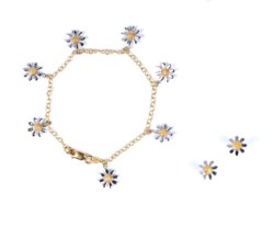 Demi parure in oro bicolore 18kt
