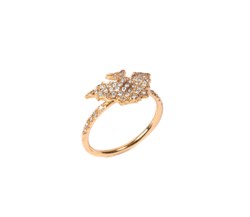 Anello in oro rosa 18kt