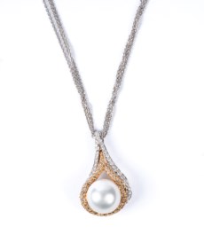 Collana in oro bicolore 18kt
