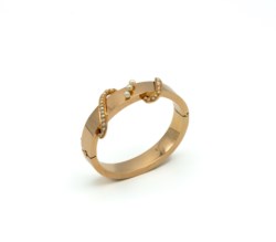 Bracciale rigido in oro rosa 9kt