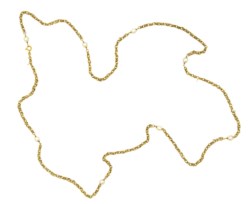 Lunga collana in oro giallo 18kt