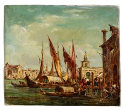 Erma Zago (Bovolone 1880 - Milano 1942) - Veduta di Venezia