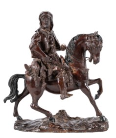 Da Alfred Barye (1839 - 1882) and Émile Guillemin (1841 - 1907) - Cavaliere arabo