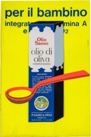 Pubblicità alimentari Olio di oliva Sasso vitaminizzato - Studio Armando Testa