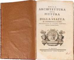 ALBERTI LEONBATTISTA (TRAD. DI COSIMO BARTOLI) - DELLA ARCHITETTURA DELLA PITTURA E DELLA STATUA