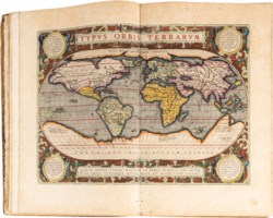 ORTELIO ABRAMO - THEATRE DE L'UNIVERS CONTENANT LES CARTES DE TOUT LE MONDE AVEC UNE BRIEVE DECLARATION D'ICELLES
