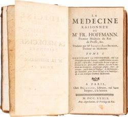HOFFMANN FR. - LA MEDICINE RAISONNÉE