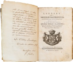 MACHIAVELLI NICCOLÒ - LETTERE