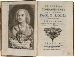 ROLLI PAOLO - DE' POETICI COMPONIMENTI DEL SIGNOR PAOLO ROLLI