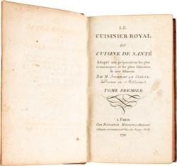 LE COINTE JOURDAN - LE CUISINIER ROYAL OU CUISINE DE SANTÉ