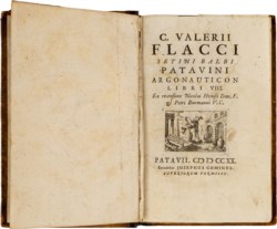 FLACCI C. VALERII - SETINI BALBI PATAVINI ARGONAUTICON LIBRI VIII