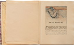 Pierre Louys -  LES POESIES DE MELEAGRE. - ILLUSTRE' DE QUINZE EAUX-FORTES ORIGINALES EN COULEURS PAR E. CHIMOT. PARIS. LES EDITIONS D'ART DEVAMBEZ
