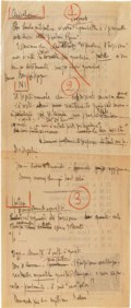 Benito Mussolini, Appunti autografi in particolare relativi al clericalismo,